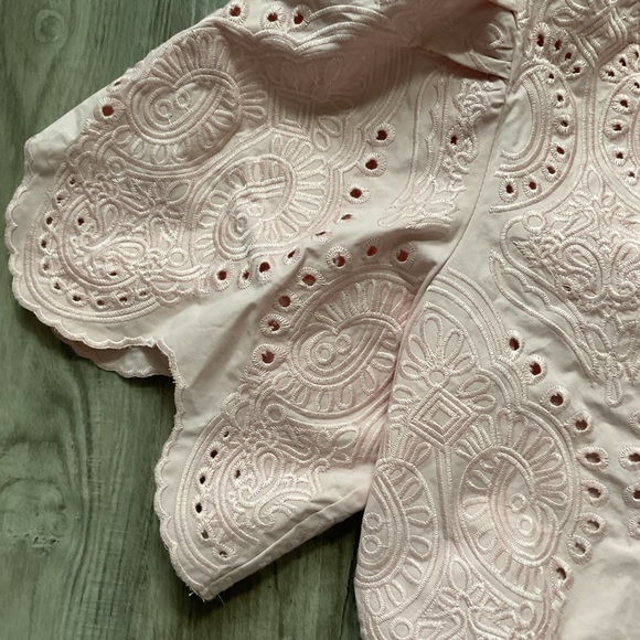 SOFIE THE LABEL MARGOT PALE PINK BLOUSE SIZE SMALL NWT - Picture 4 of 6